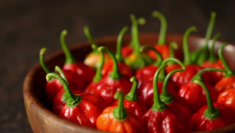 Fresh-Chili-Pepper-in-a-Wooden-Bowl