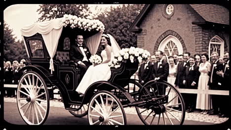 vintage wedding carriage photos