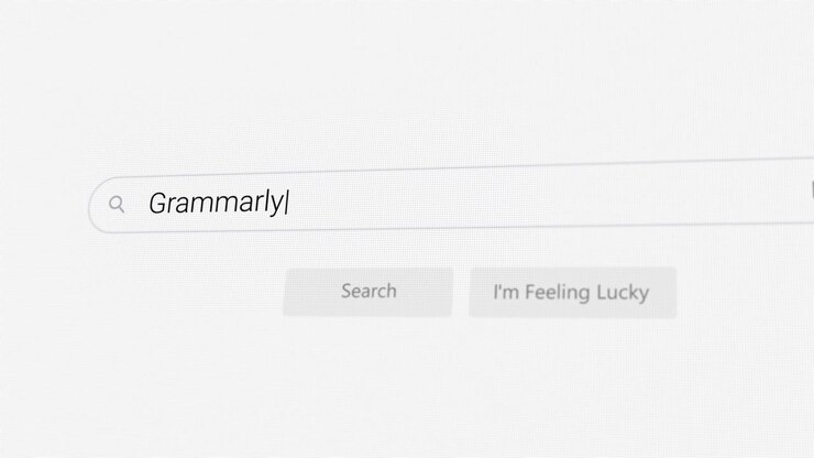 Ricerca di Grammarly sul browser Internet