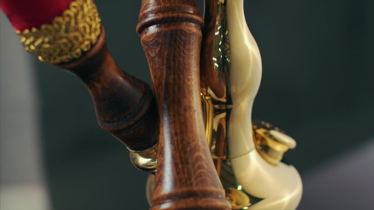 close-up of hookah's hookah.ottoman style