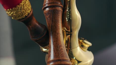 close-up of hookah's hookah.ottoman style