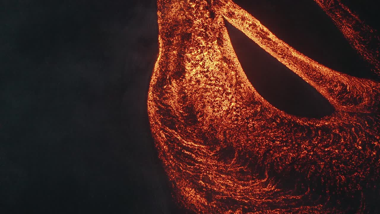 과테말라에서 파카야 화산 용암 흐름의 세니탈 샷