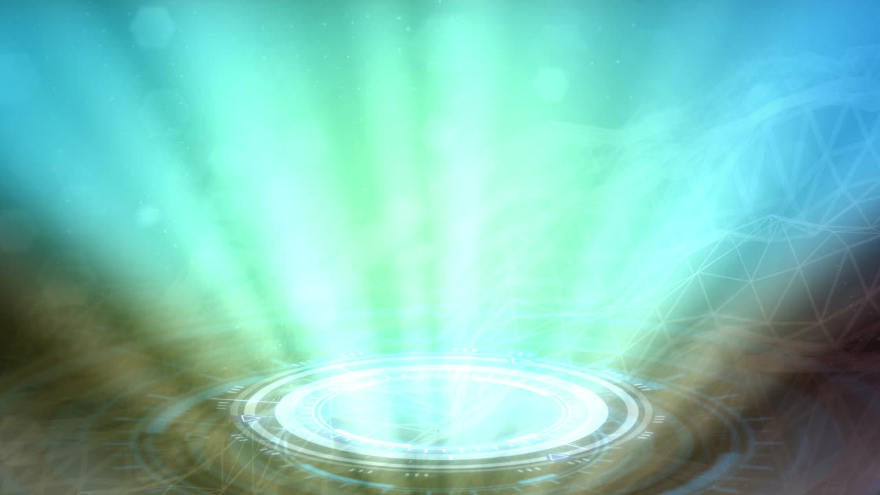 el telón de fondo del portal de ciencia de neón, cg resumen renderización 3d