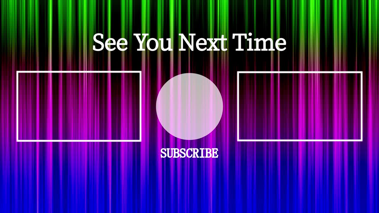 라인 그라데이션 엔드 카드 엔딩 스크린 모션 그래픽