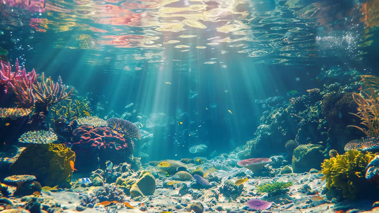 la vibrante escena de los arrecifes de coral submarinos