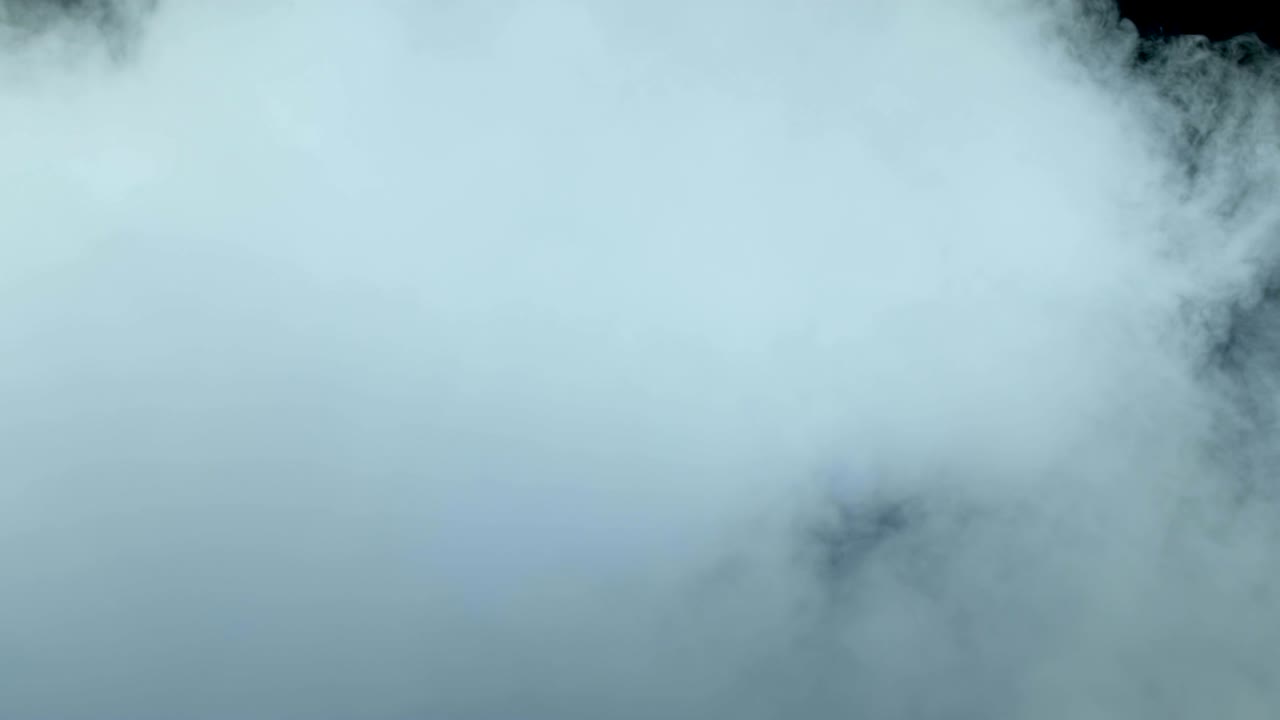 현실적인 건조 얼음 연기 구름