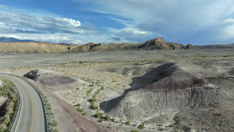 4k aerial of capitol reef national park in utah, usa