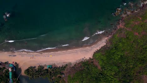 Süßwassersee-Goa-Arambol-Indien-Strand-Draufsicht