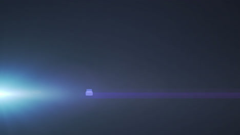 animation of boom text over light trail on black background