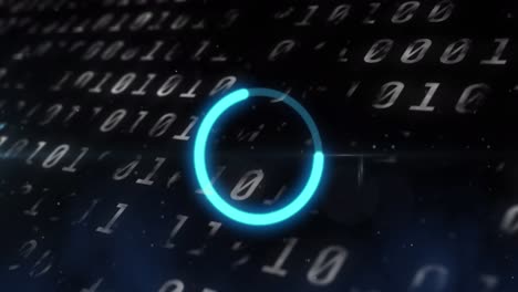 Animation-of-data-loading-ring-on-black-background