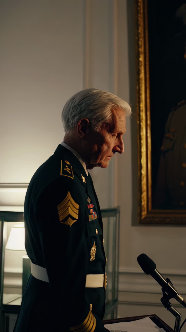 Military Veteran Speaking at an Event