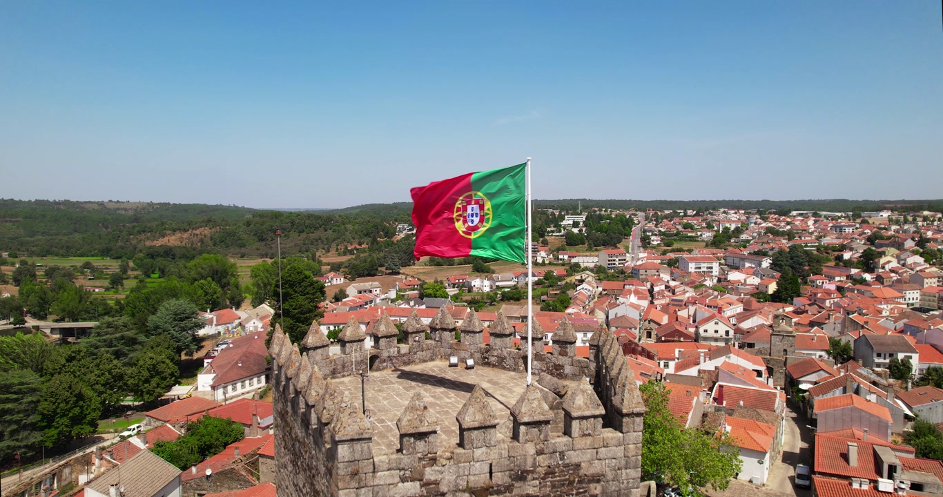 Sabugal - Vista Aérea da Vila Portuguesa