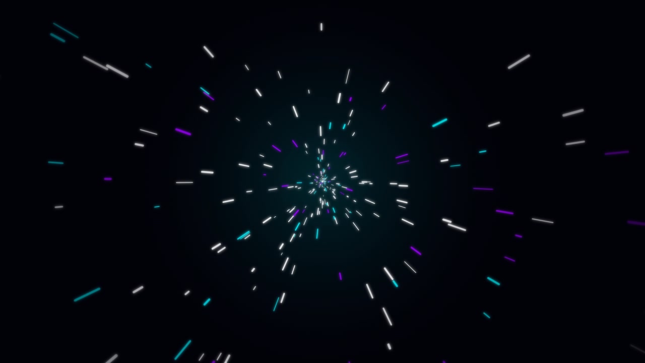 Abstract Motion Background with Glowing Neon Light Streaks