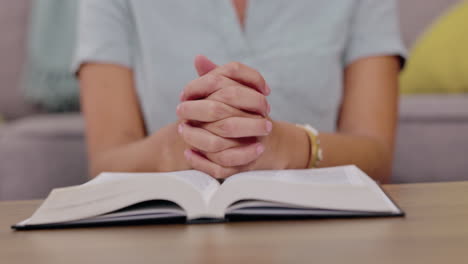 Closeup,-bible-and-hands-for-praying