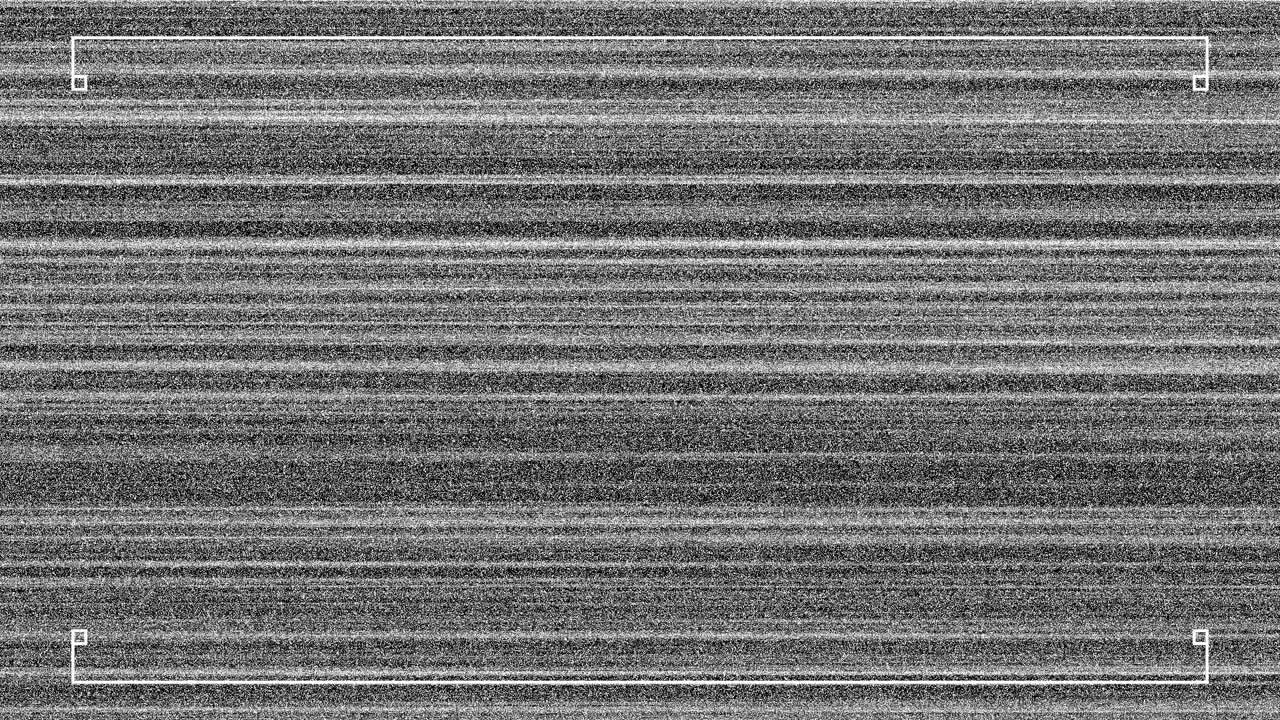 Animation of white lines over screen with glitch