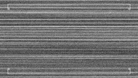 animación de líneas blancas sobre la pantalla con fallo