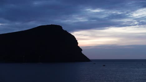 hermoso timelapse del amanecer en el monte roja, tenerife