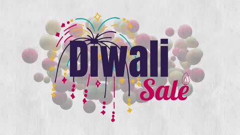 Diwali-sale-sign-against-bubble-background-4k