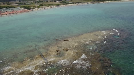 Playa-Y-Paisaje-Marino-De-Specchiolla,-Puglia-En-Italia