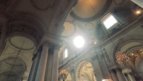 sunlight streaming through cathedral windows