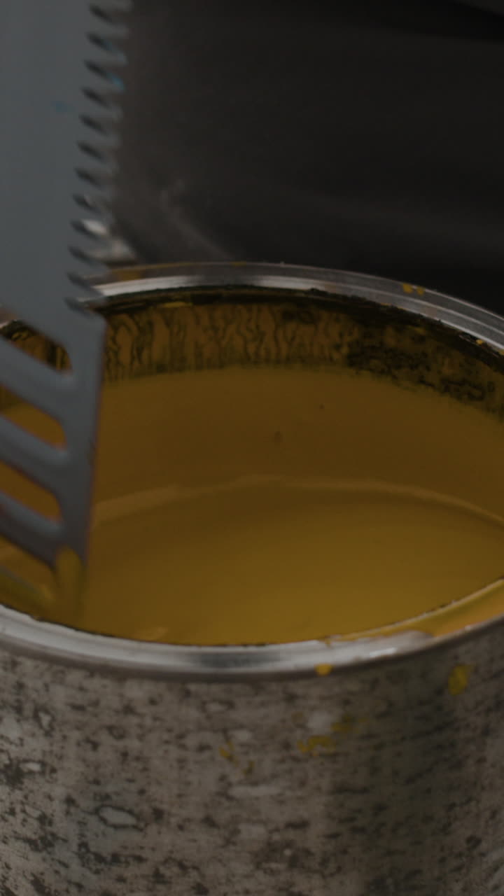 Mixing Yellow Paint