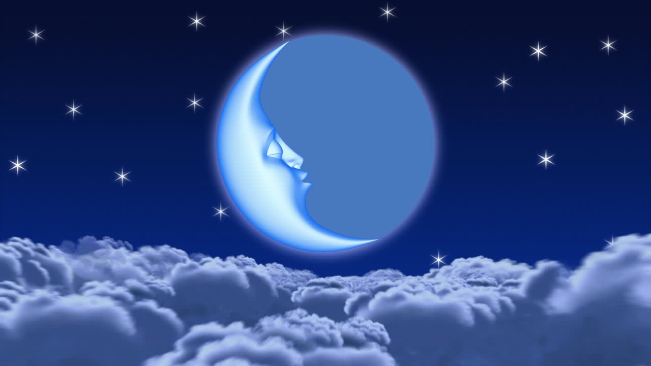 3d 만화 달 잠, 4k, 시엄리스 루프