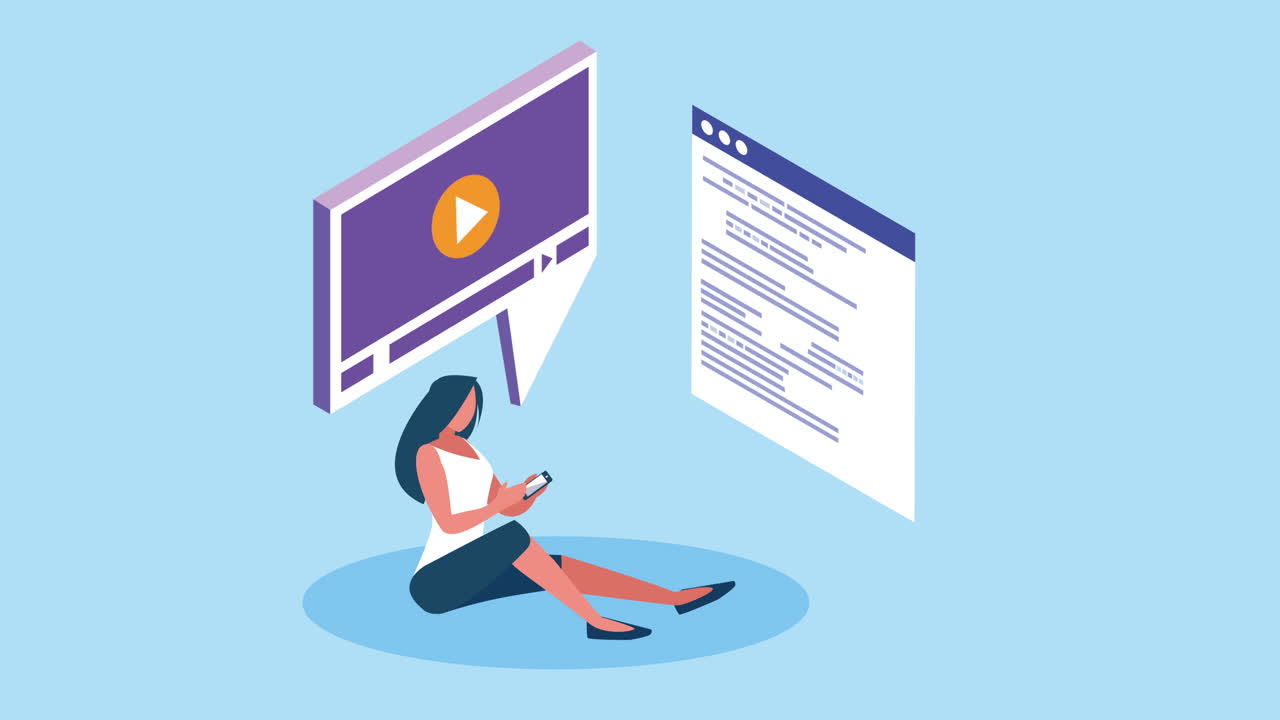 educación en línea con estudiantes femeninas usando teléfonos inteligentes