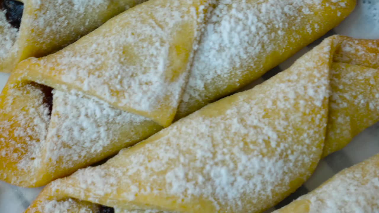 pastelería húngara, hasta glaseado burgenland kifli