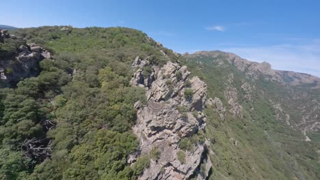 Trippy-FPV-view-of-Gorges-d'Héric,-Nature's-surreal-masterpiece-in-rugged-beauty