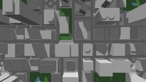 mapa de la ciudad en 3d.