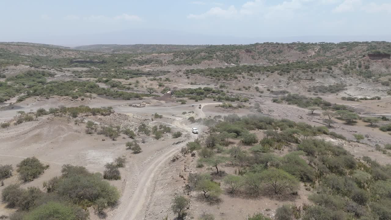 Aerial view of Olduvai Gorge