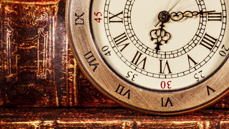 Close-up-on-vintage-clock