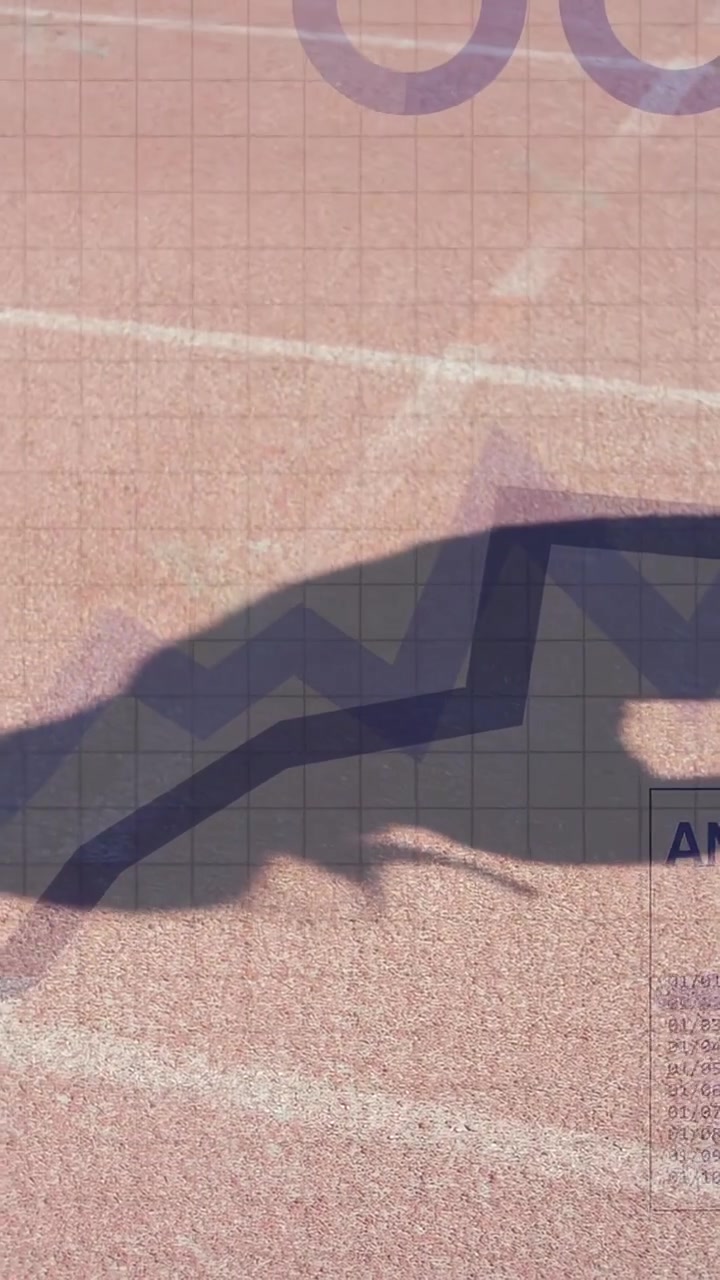 Vertical video: Shadow sweeping across track after HUD popping, charts updating showing speed