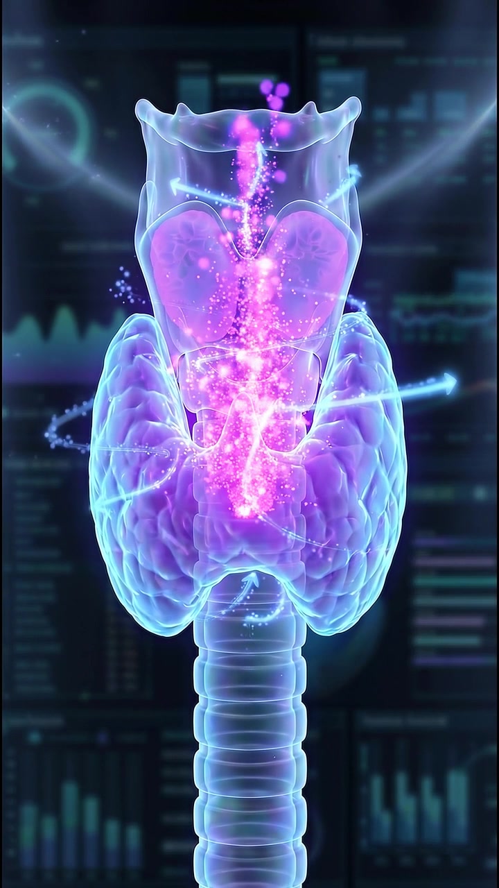 Medical 3D Animation of Human Thyroid Gland Function