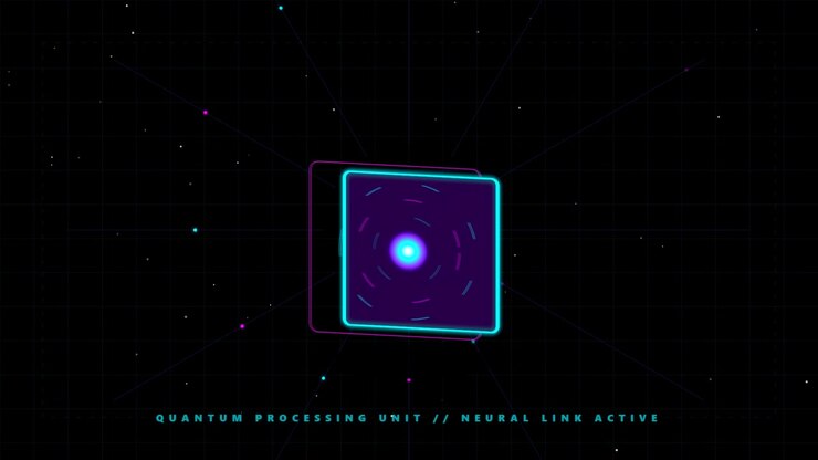 Futuristic Quantum Processing Unit Interface with Neural Link Activation