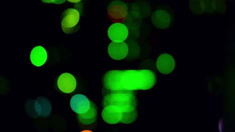 fondo borroso de las luces led de los equipos de telecomunicaciones de servidor, primer plano abstracto