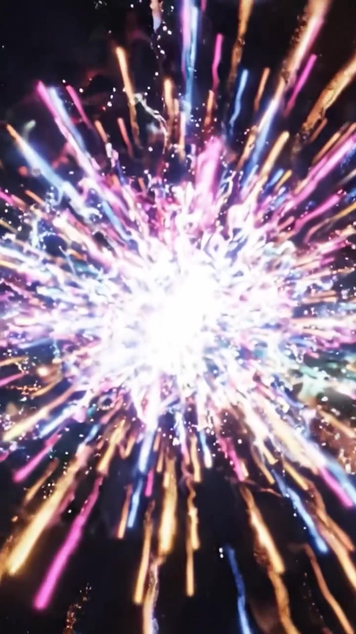 A Stunning Display of Color and Light: Capturing the Transformation from a Distant Spark to a Spectacular Cosmic Explosion in Vibrant Hues