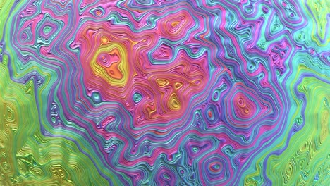 psychedelische flüssige bunte metallische textur