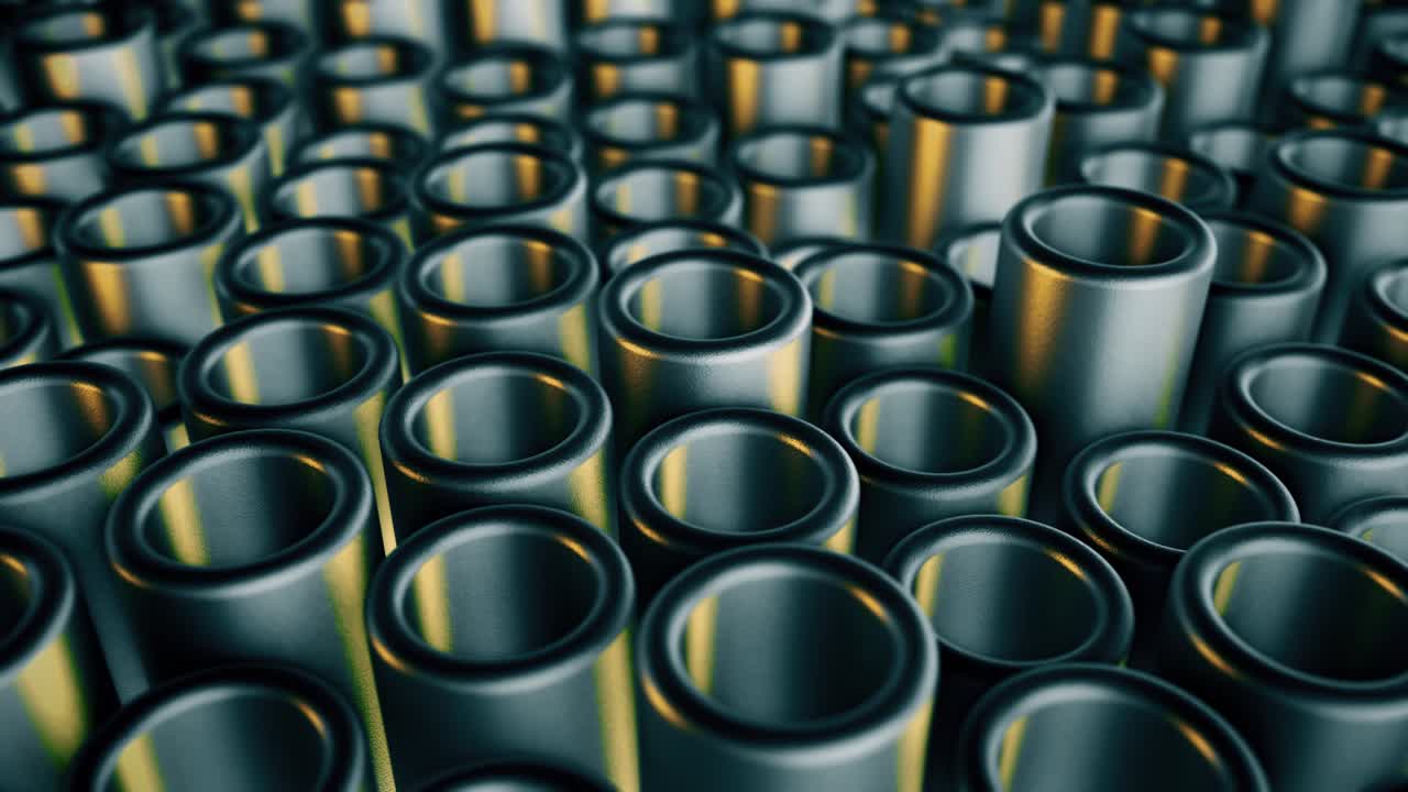 금속 파이프 이동 추상 4k 배경