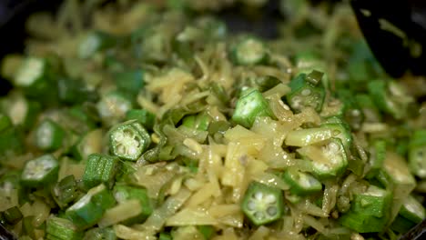 Fresh-Sliced-Okra-Being-Mixed-With-Saut-ed