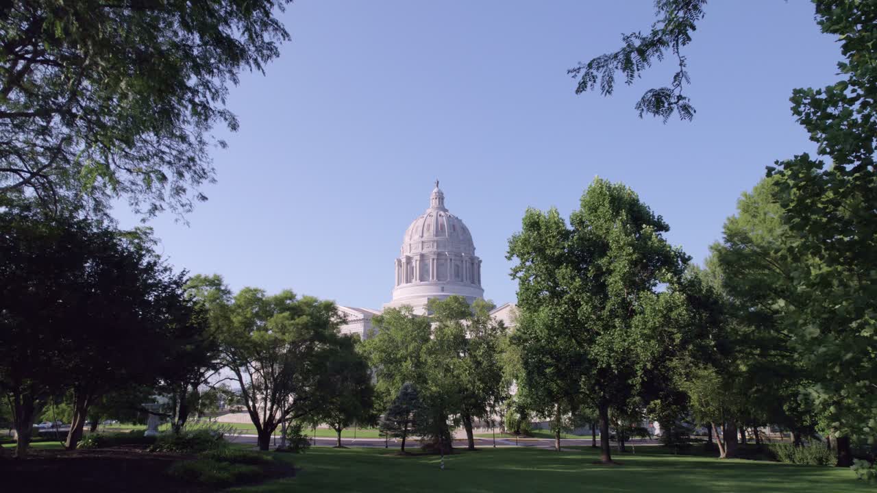 Capture the essence of Jefferson City's skyline and the architectural beauty of the Capitol with dynamic drone shots.
