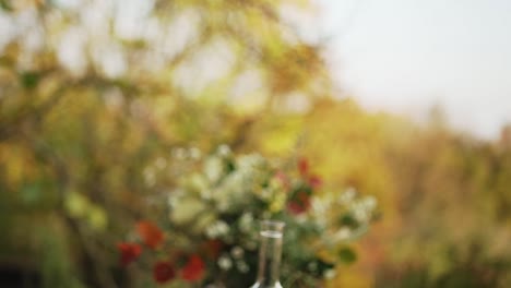 Two-glasses-of-white-wine-in-front-of-the-vineyard-at-sunny-day-in-autumn