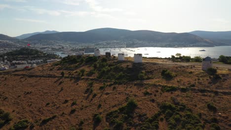 the windmills of ancient bodrum.