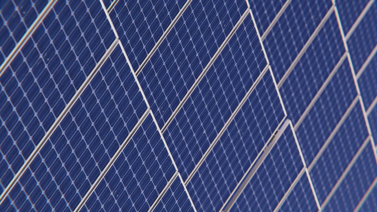 fondo de celda de panel solar en animación de renderizado 3d, vertical