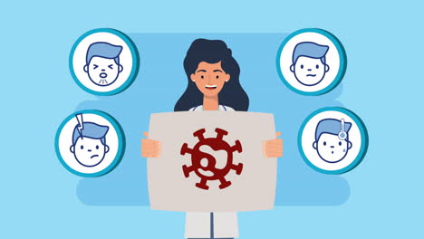 médico que presenta síntomas de una enfermedad