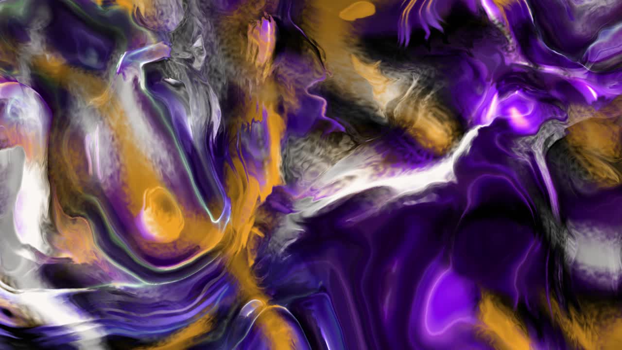 animación abstracta, fondo líquido, hermosa película de pintura digital, película de fondo abstracta, animación caleidoscopio video de stock