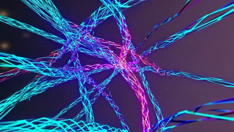 abstract neon network