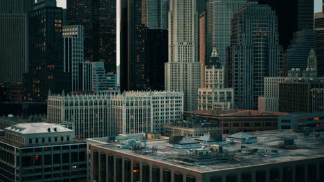 spectacular aerial panorama of the city