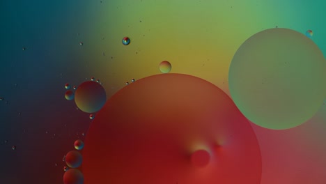 burbujas abstractas de colores