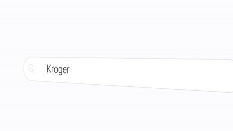 searching kroger on the search engine